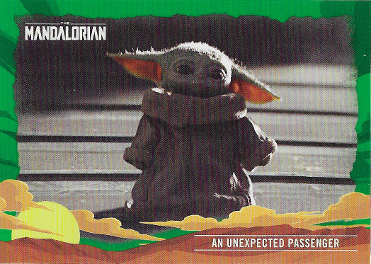 2020 Topps Star Wars The Mandalorian Journey of the Child Green #14 An Unexpected Passenger