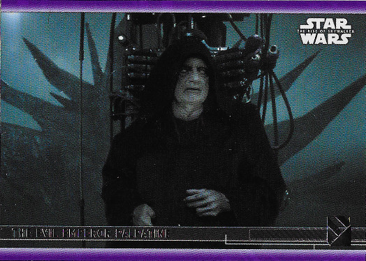 2020 Topps Star Wars The Rise of Skywalker Purple #75 The Evil Emperor Palpatine