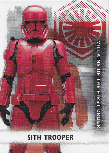 2020 Topps Star Wars The Rise of Skywalker Villains of The First Order #VF-9 Sith Trooper