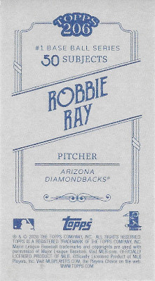 2020 Topps 206 # Robbie Ray