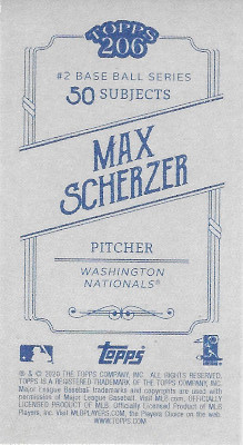2020 Topps 206 # Max Scherzer