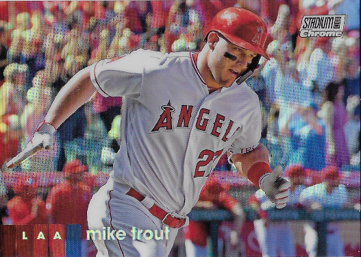 2020 Stadium Club Chrome Refractor #1 Mike Trout