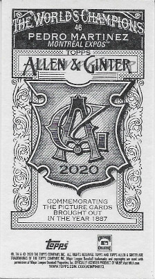 2020 Allen & Ginter Ginter Back Mini #46 Pedro Martinez