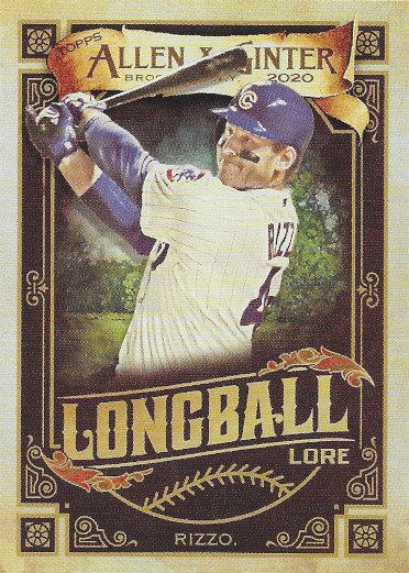 2020 Allen & Ginter Longball Lore #LL-34 Anthony Rizzo