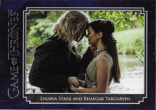 2020 Rittenhouse Game of Thrones Complete Series Pairs #R18 Lyanna Stark and Rhaegar Targaryen