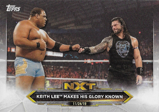2020 Topps WWE NXT #65 Keith Lee Makes His Glory Known - Survivor Series 2019