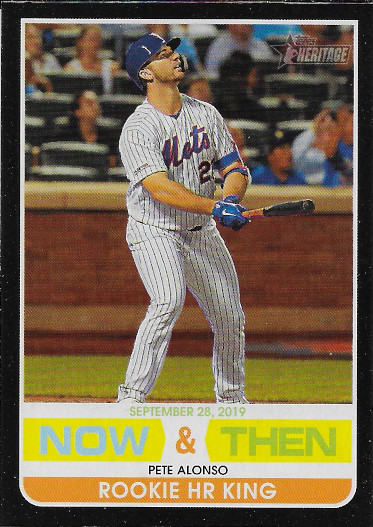 2020 Topps Heritage Now and Then #NT-1 Pete Alonso