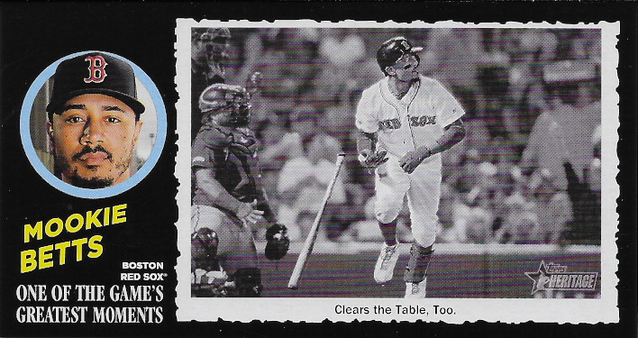 2020 Topps Heritage 1971 Topps Greatest Moments Box Toppers #39 Mookie Betts