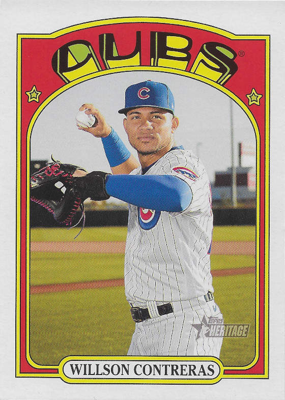 2021 Topps Heritage Oversized Box Toppers #OB-WC Willson Contreras