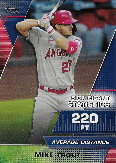 2021 Topps Significant Statistics Blue #SS-4 Mike Trout