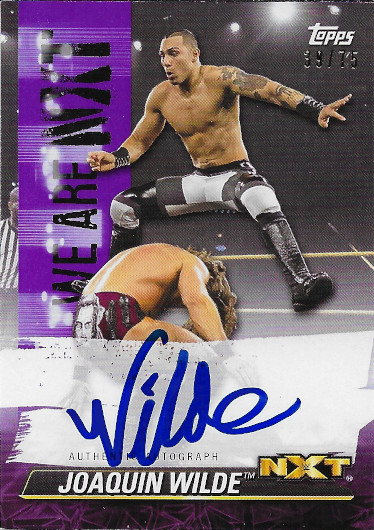 2021 Topps WWE NXT We Are NXT Autographs Purple #A-JW Joaquin Wilde