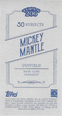 2021 Topps 206 # Mickey Mantle