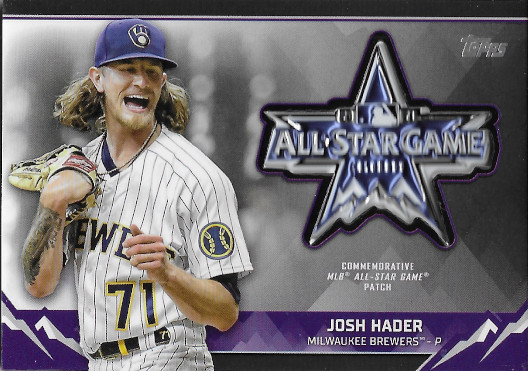 2021 Topps MLB All-Star Game Commemorative Sleeve Logo Patches Black #ASGP-JH Josh Hader