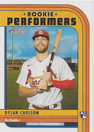 2021 Topps Heritage Rookie Performers #RP-7 Dylan Carlson RC