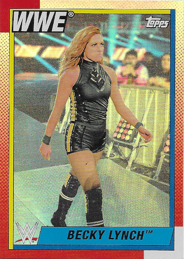 2021 Topps Heritage WWE Rainbow Foil #98 Becky Lynch