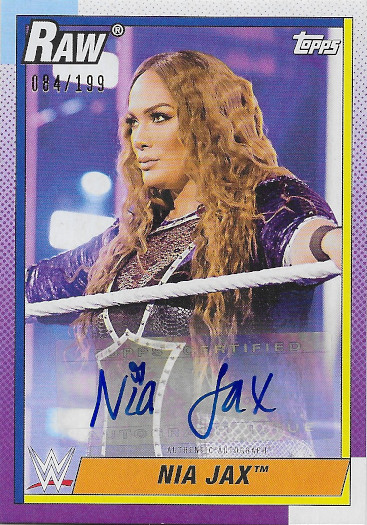 2021 Topps Heritage WWE Autograph #A-NJ Nia Jax