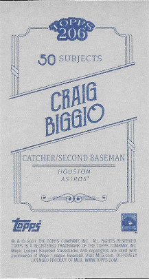 2021 Topps 206 # Craig Biggio