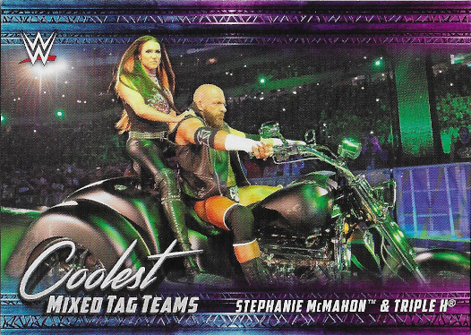 2021 Topps WWE Coolest Mixed Tag Teams #MT-7 Stephanie McMahon & Triple H