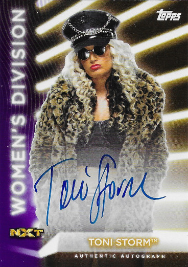 2021 Topps WWE Women's Division Autograph Purple #A-TS Toni Storm