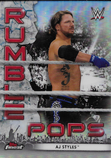 2021 Topps Finest WWE Rumble Pops #RP-5 AJ Styles