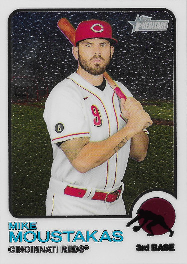2022 Topps Heritage Chrome #4 Mike Moustakas