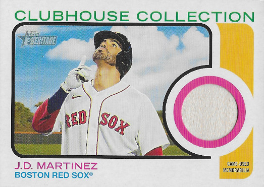 2022 Topps Heritage Clubhouse Collection Relics #CC-JM J.D. Martinez