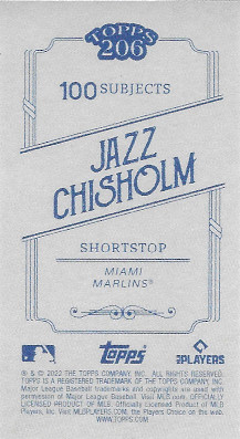 2022 Topps 206 # Jazz Chisholm