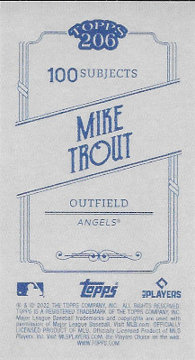 2022 Topps 206 # Mike Trout