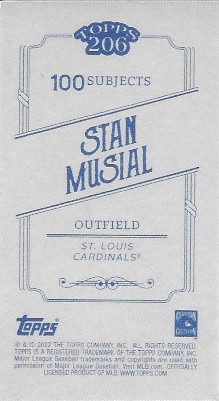 2022 Topps 206 # Stan Musial