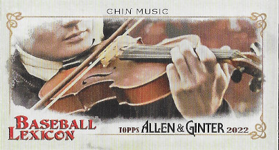 2022 Allen & Ginter Baseball Lexicon #BL-11 Chin Music