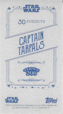 2022 Topps 206 Star Wars Blue Starfield # Captain Tarpals