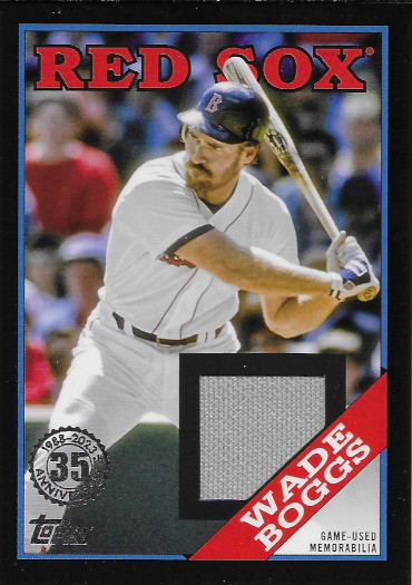2023 Topps 1988 Topps Relics Black #88R-WB Wade Boggs