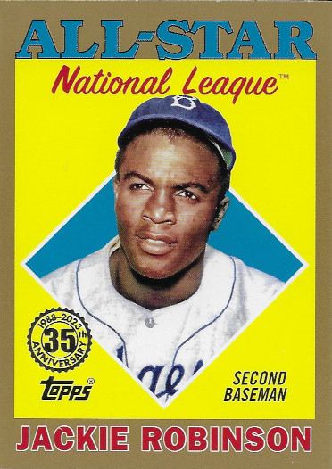 2023 Topps 1988 Topps All-Stars Gold #88AS-11 Jackie Robinson