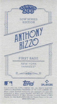 2023 Topps 206 # Anthony Rizzo