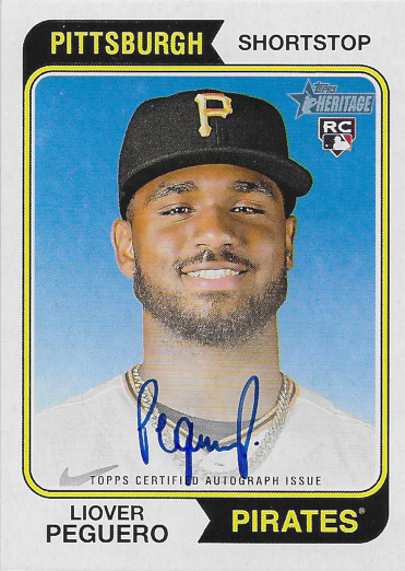 2023 Topps Heritage Real One Autographs #ROA-LP Liover Peguero RC