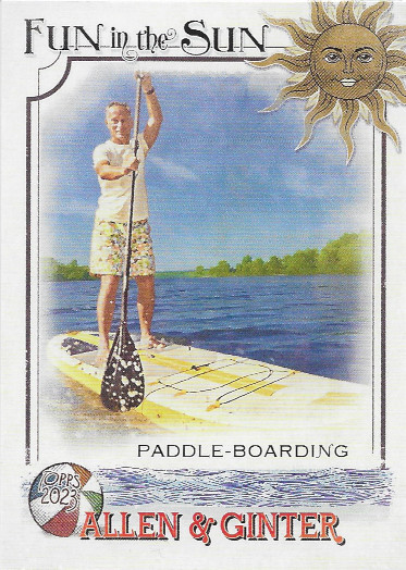 2023 Allen & Ginter Fun in the Sun #FITS-7 Paddle-Boarding