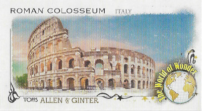 2023 Allen & Ginter World of Wonder #WOW-7 Roman Colosseum, italy