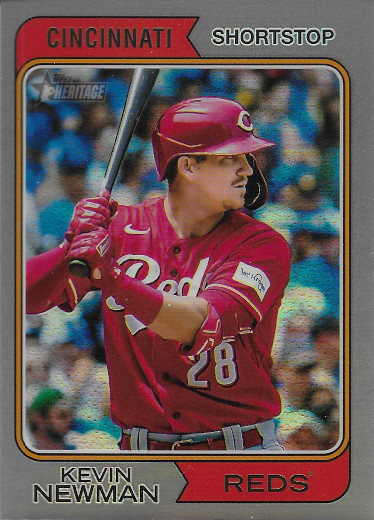 2023 Topps Heritage Chrome Silver Refractor #624 Kevin Newman