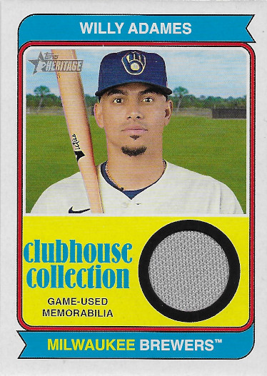 2023 Topps Heritage Clubhouse Collection Relics #CCR-WA Willy Adames