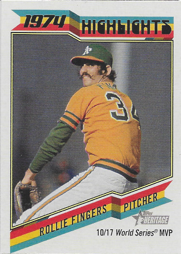 2023 Topps Heritage 1974 Highlights #74H-2 Rollie Fingers