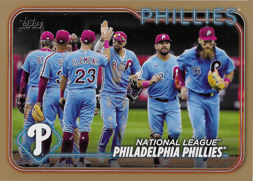 2024 Topps Gold #126 Philadelphia Phillies Team Card