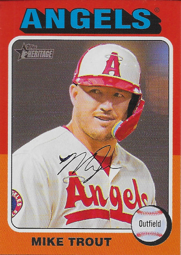 2024 Topps Heritage #52 Mike Trout SP