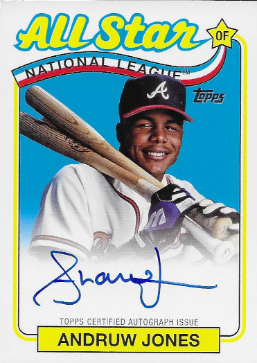 2024 Topps 1989 Topps All-Star Autographs #89ASA-AJ Andruw Jones