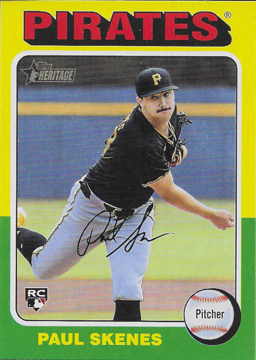 2024 Topps Heritage #594 Paul Skenes RC