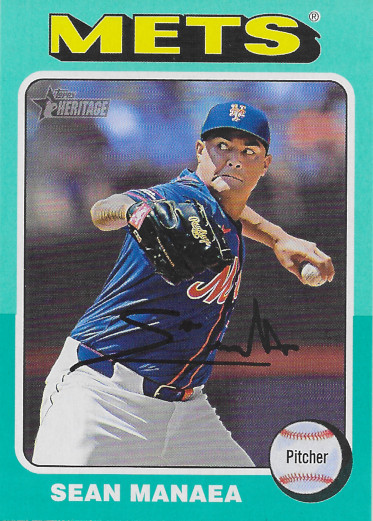 2024 Topps Heritage Aqua #570 Sean Manaea
