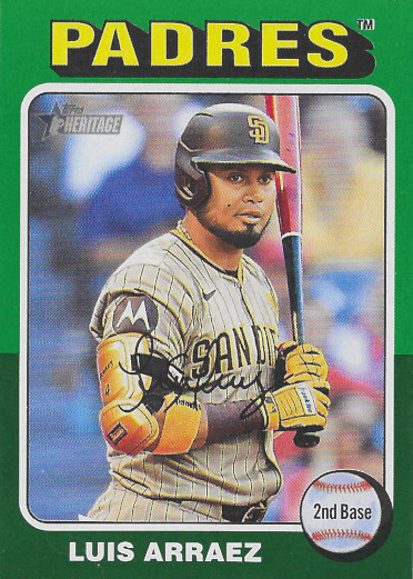 2024 Topps Heritage Green #672 Luis Arraez