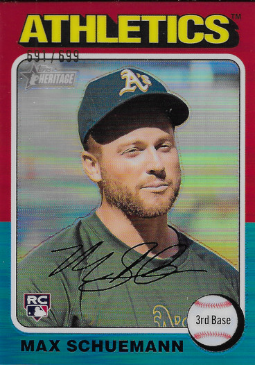 2024 Topps Heritage Chrome #712 Max Schuemann RC