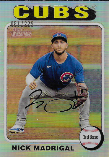 2024 Topps Heritage Chrome Silver Refractor #262 Nick Madrigal