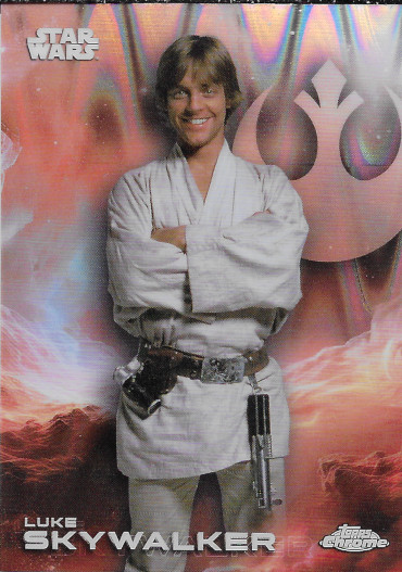 2025 Topps Chrome Star Wars RayWave Refractor #83 Luke Skywalker