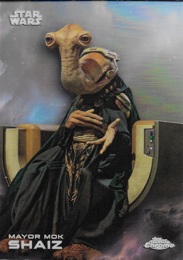 2025 Topps Chrome Star Wars Rainbow Refractor #134 Mayor Mok Shaiz